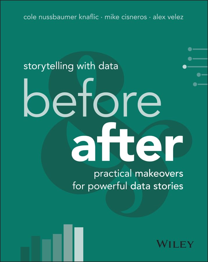 Storytelling with Data: Before and After - Practical Makeovers for Powerful Data Stories Book Cover