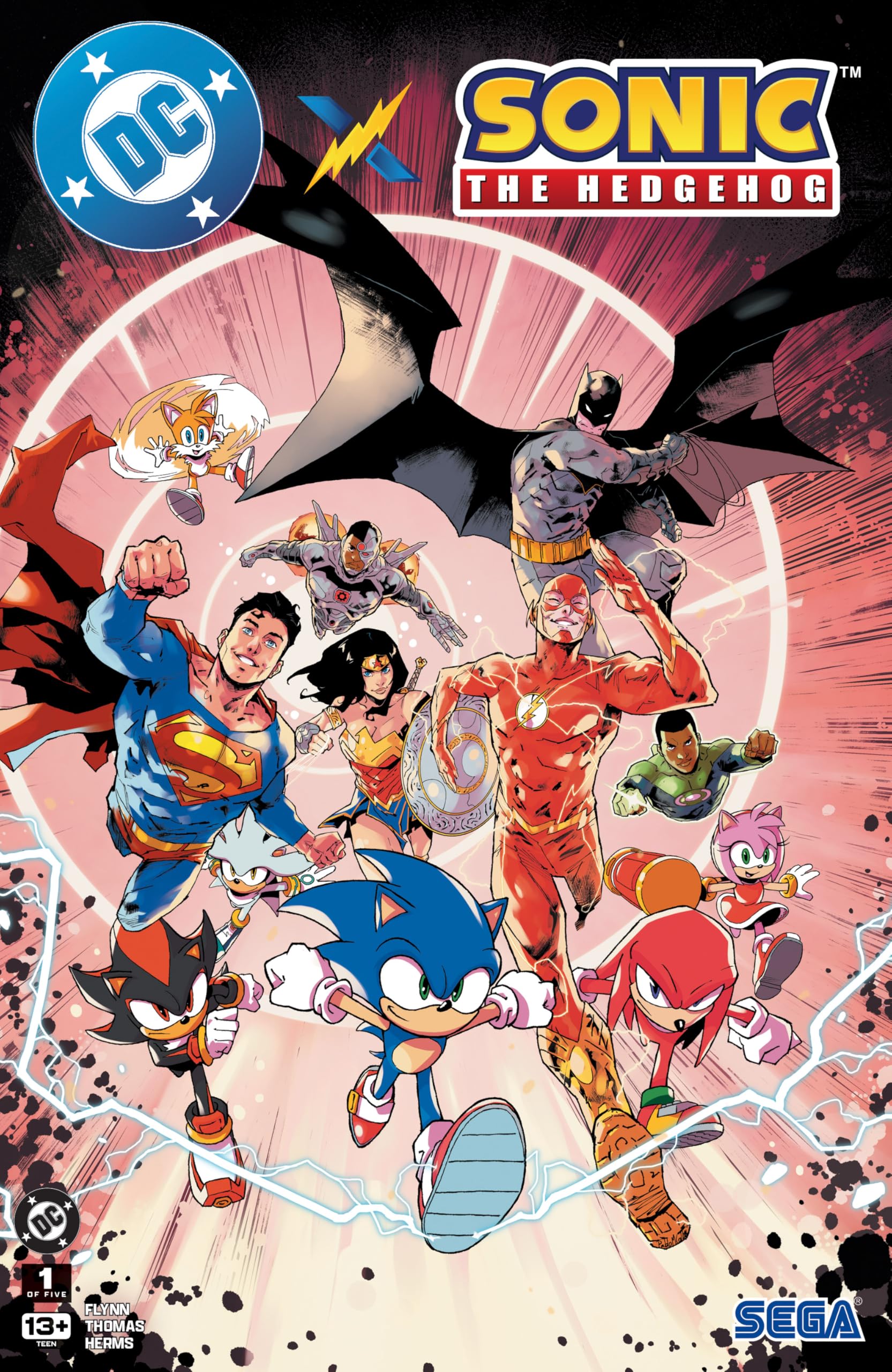 DC x Sonic the Hedgehog (2025-) #1 book cover