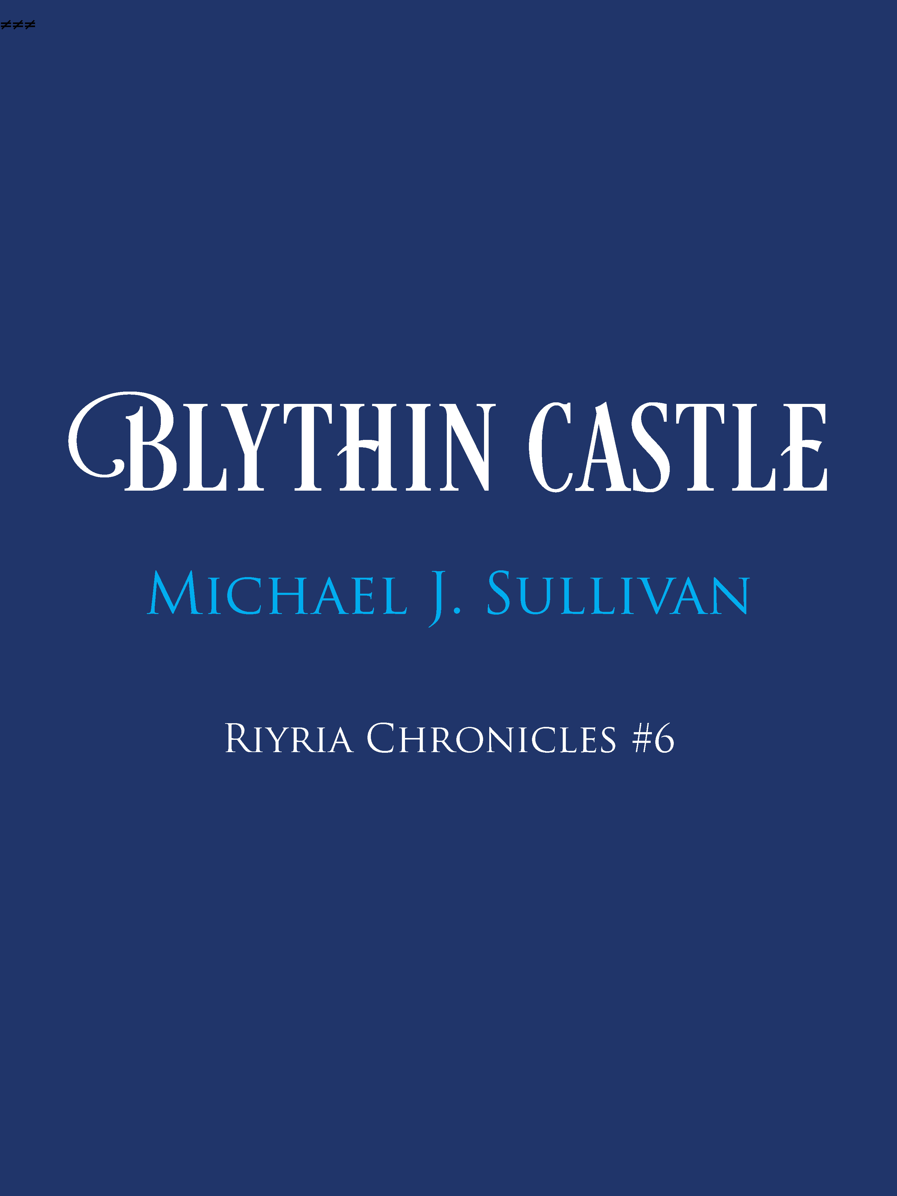 Blythin Castle book cover