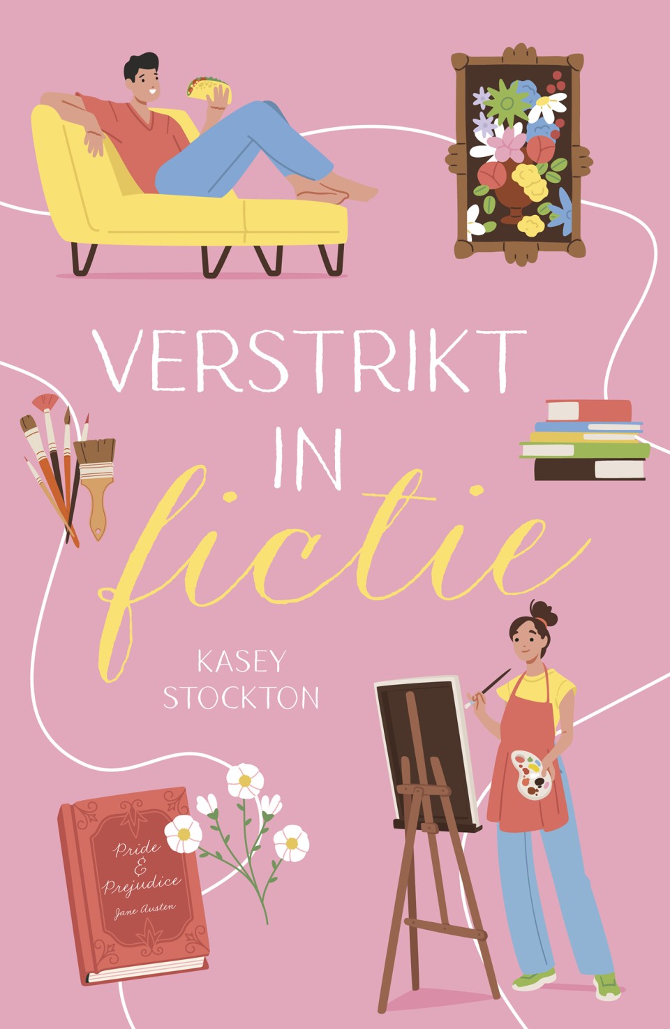 Verstrikt in fictie book cover