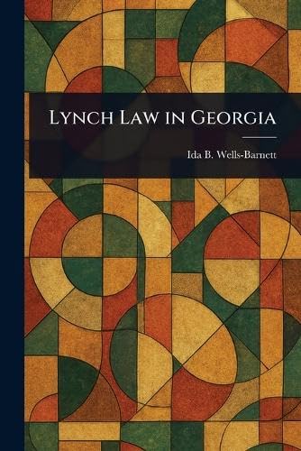 Lynch Law in Georgia book cover