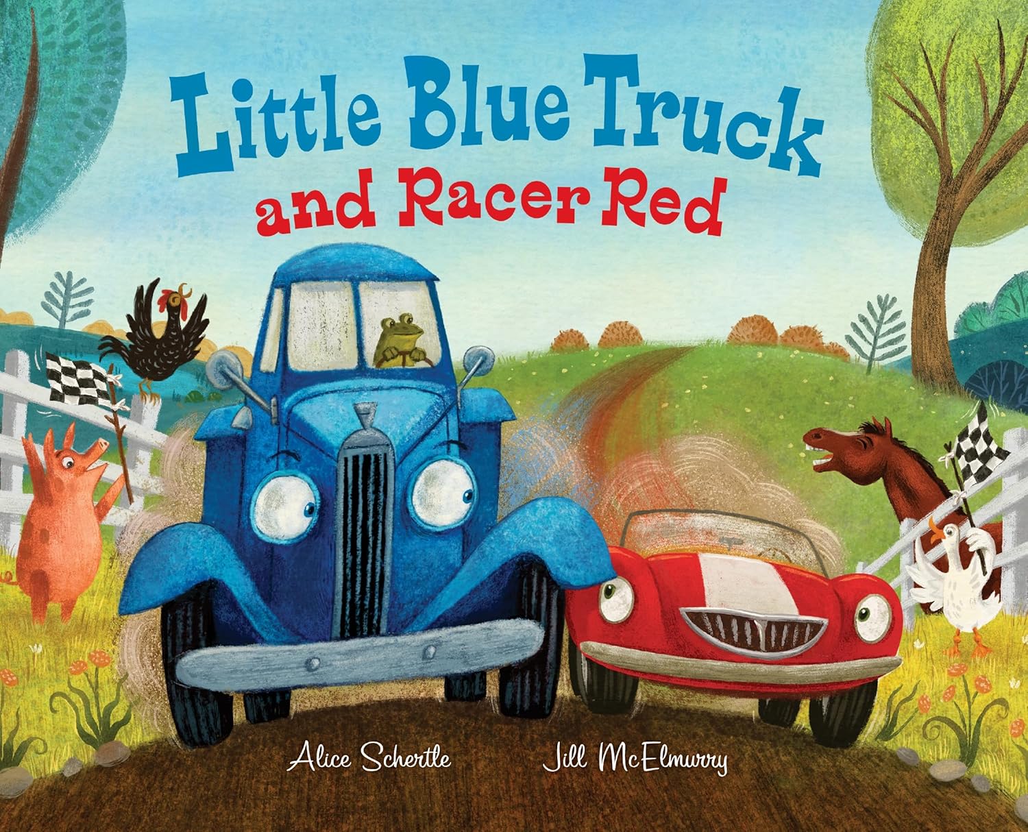 Little Blue Truck and Racer Red book cover