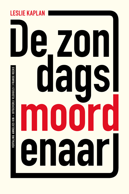 De zondagsmoordenaar book cover