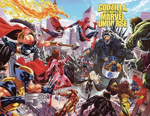 Godzilla Destroys the Marvel Universe book cover