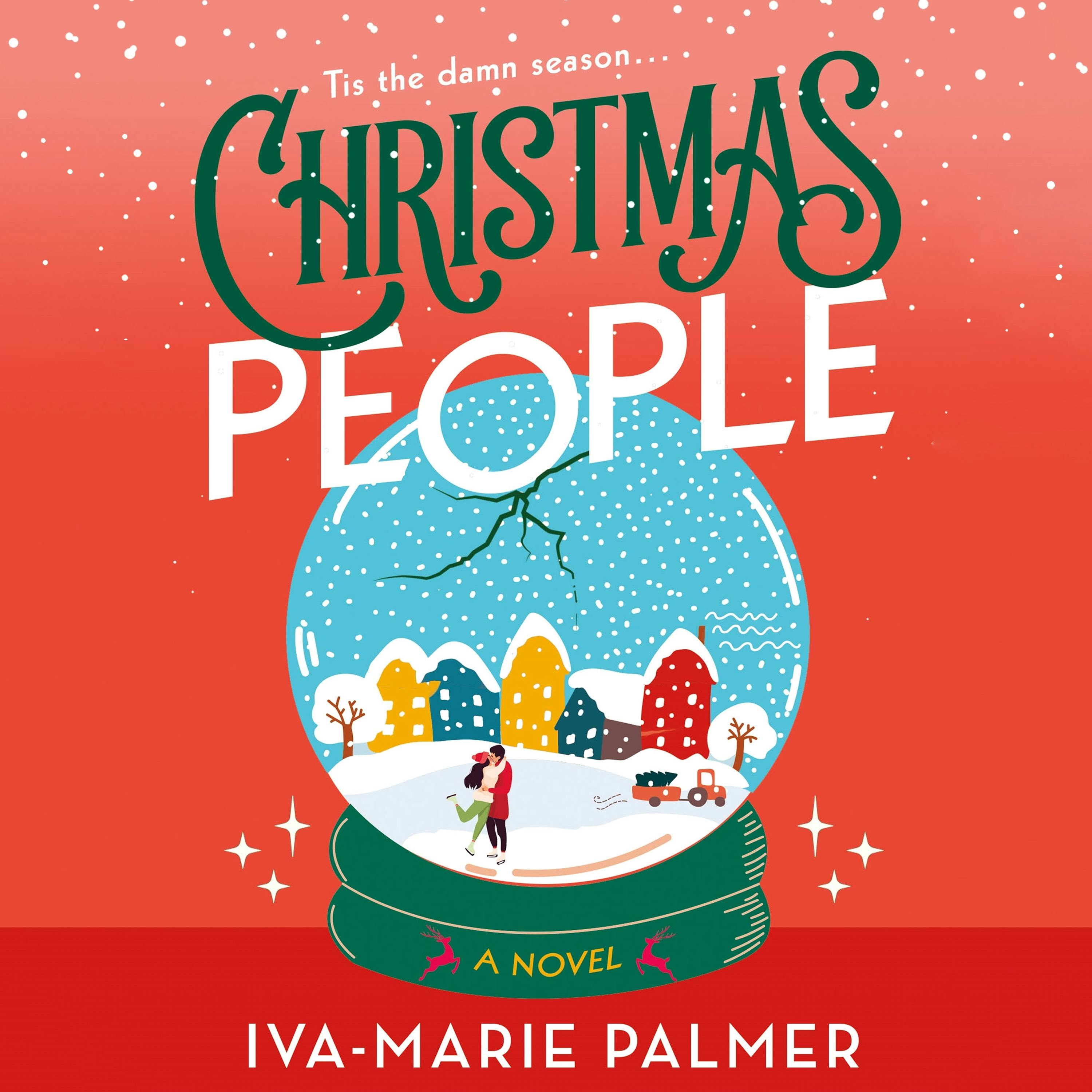 book cover of holiday romantic comedy novel Christmas People by Iva-Marie Palmer