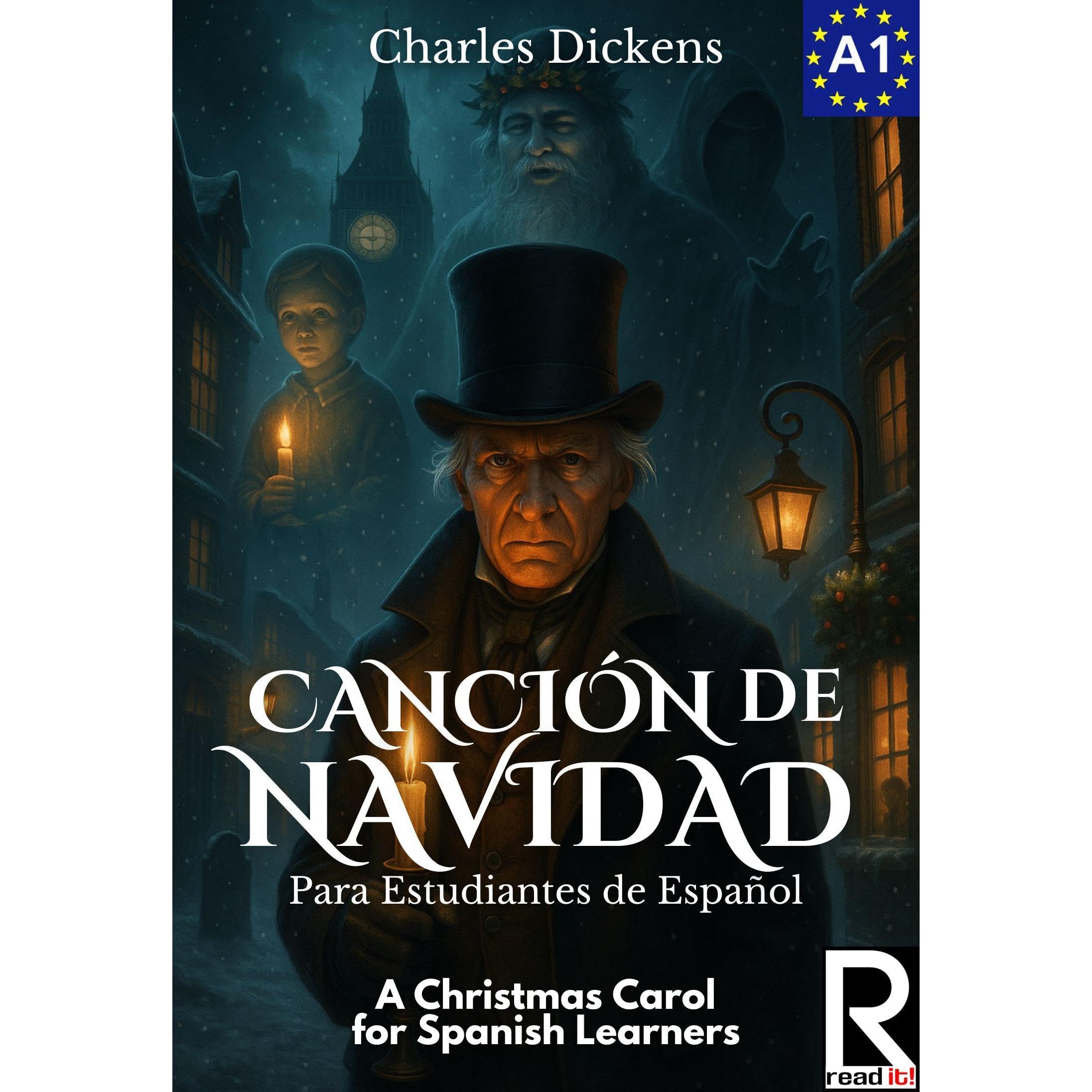 Canción de Navidad para estudiantes de español. Nivel A1. Principiantes book cover