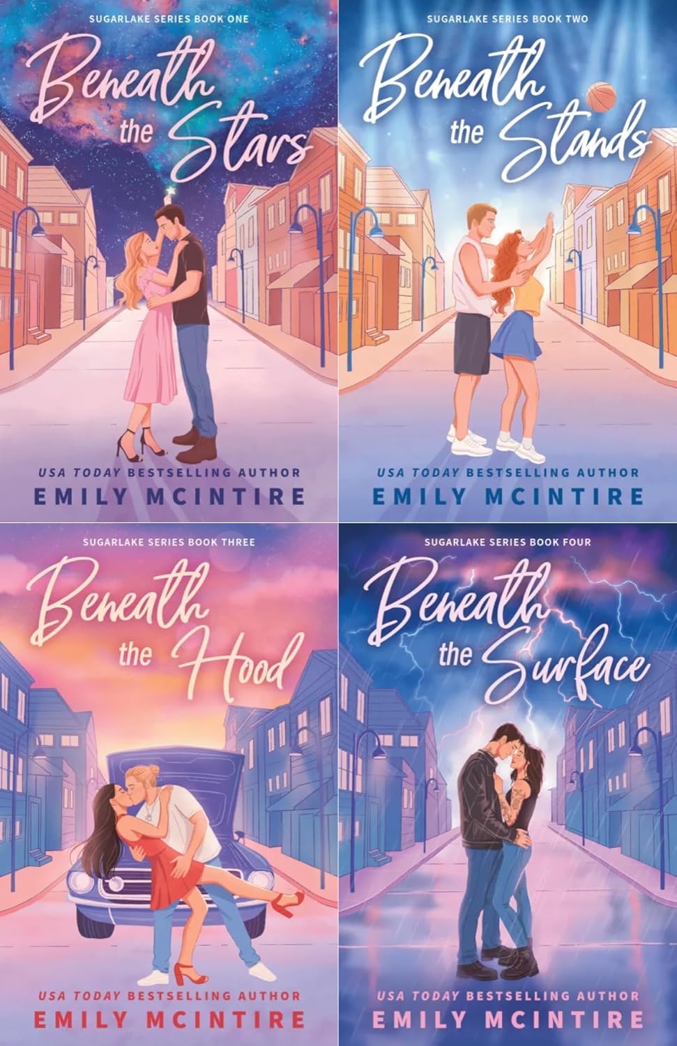 Sugarlake Series 4 Books Set - Beneath the Stars, Beneath the Stands, Beneath the Hood, Beneath the Surface book cover