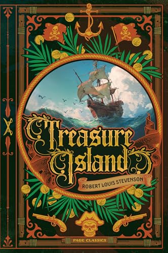 Treasure Island (Deluxe Hardcover Edition) by Robert Louis Stevenson – Illustrated Classic Adventure with Artwork by Louis Rhead book cover
