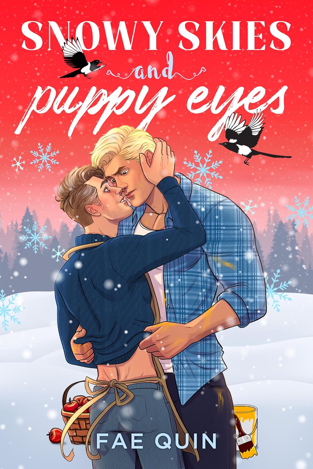 Snowy Skies and Puppy Eyes book cover