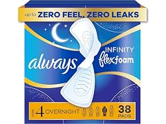 Always Infinity Feminine Pads for Women Flexfoam