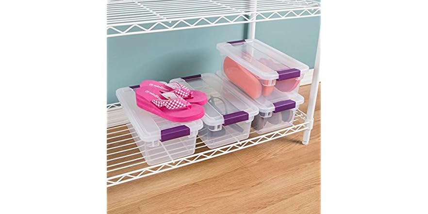 Sterilite 6 Qt ClearView Latch Storage Box, Bhutan