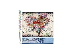 Figured"Art Paint by Numbers for Adults Love Flowers