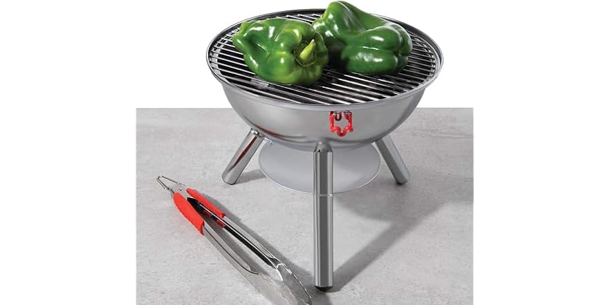 Bodum Fyrkat Holzkohlegrill – Kompakter Transportgrill Für Picknick, Strand & Park