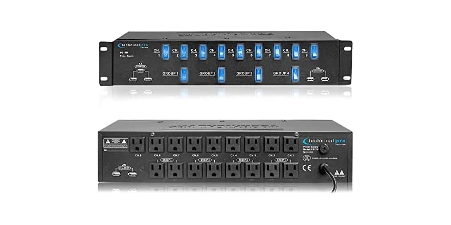 17-Outlet Rack Mount Power Supply