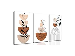 3 Pcs Mid Century Modern Boho Wall Art