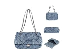 VEWWA Quilted Denim Tote Bag