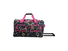 Rockland 22" Polyester Rolling Duffel Bag, Peace