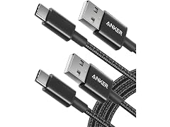 (2 Pack) Anker USB-A to USB-C Charging Cable