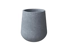LeisureMod Orchid Stone Planter Grey