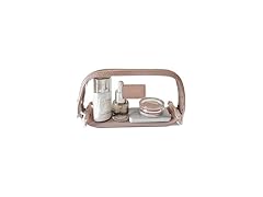 CONLINGDA Clear Makeup Bag,  (Pink, Small)
