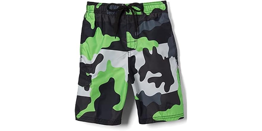 Kanu Surf Boys' American Flag Badeshorts – Schnelltrocknende Schwimmhose Mit UPF 50+
