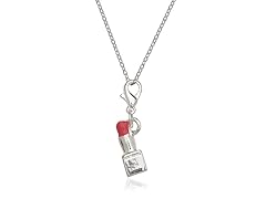 Silver-Plated Fun & Fabulous LipstickCharm