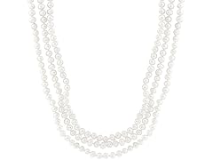 Triple Pearl White Necklace