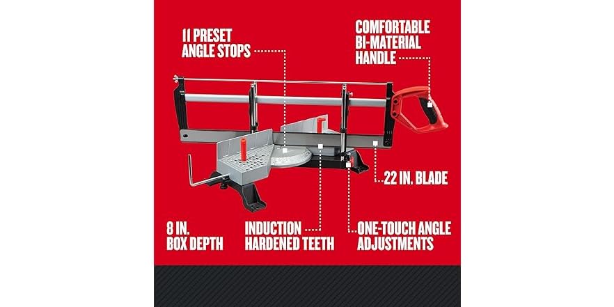 CRAFTSMAN CMHT20800 Miter Box, Hand Miter Saw