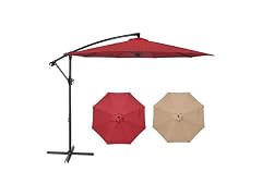 YSSOA 10ft Cantilever Patio Umbrella, Offset Hanging Outdoor