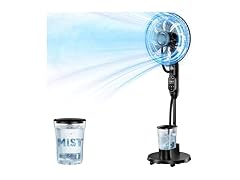 AetherMist Pedestal Misting Fan