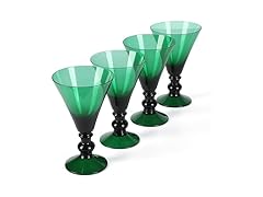 Martha Stewart  4 Piece 1Goblet Martini Glassware 