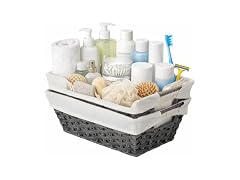 Sukkiri Homu Waterproof Wicker Storage Basket
