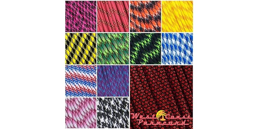 WEST COAST PARACORD 7 Strand Rope 100 Ft