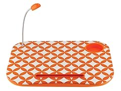 Orange Laptop Cushion w/ Light and Cup Holder