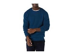 Amazon Essentials Waffle-Knit Sweater, Blue (XS)