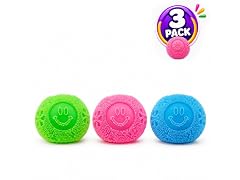 Titan Squishy Sensory Relief, Fuzz Ball, 3PK