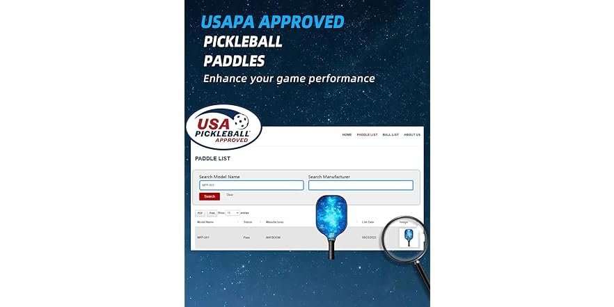 Mayboom Pickleball Paddle Set – USAPA Approved, 2 Rackets + Balls - Image 3