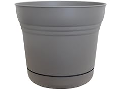 14" Saturn Planter Peppercorn