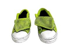 11" Cement Lime Sneaker Planters, 2 Assorted