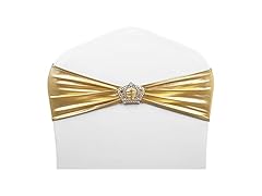 Stretch Chair Cover (Bright Gold, 10PCS)