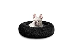 Black Calming Bed For Small Dogs