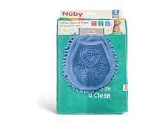 Nuby Pet Grooming Glove with Silicone Bristles & Quick-Dry Towel