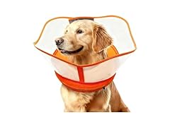 Lifnixer Inflatable Dog Cone, Orange XL