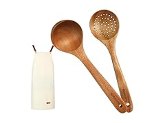 2pcs Wooden Cooking Ladles with 1pcs Kit