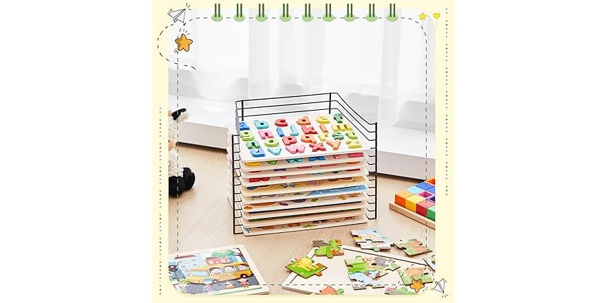 2 Pcs Puzzle Rack Organizer