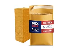 BOX USA BOX USA 6 x 10 Kraft Bubble Mailers