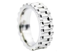 Stainless Steel Blue CZ Lion Ring