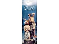 Christian Brands Celebration Banner “Baptized in Christ” Church Banner, 2' x 6'