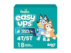 Pampers Easy Ups Size 6 Bluey 18 Count