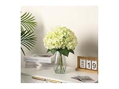 6-Piece Artificial Hydrangea Arrangement White